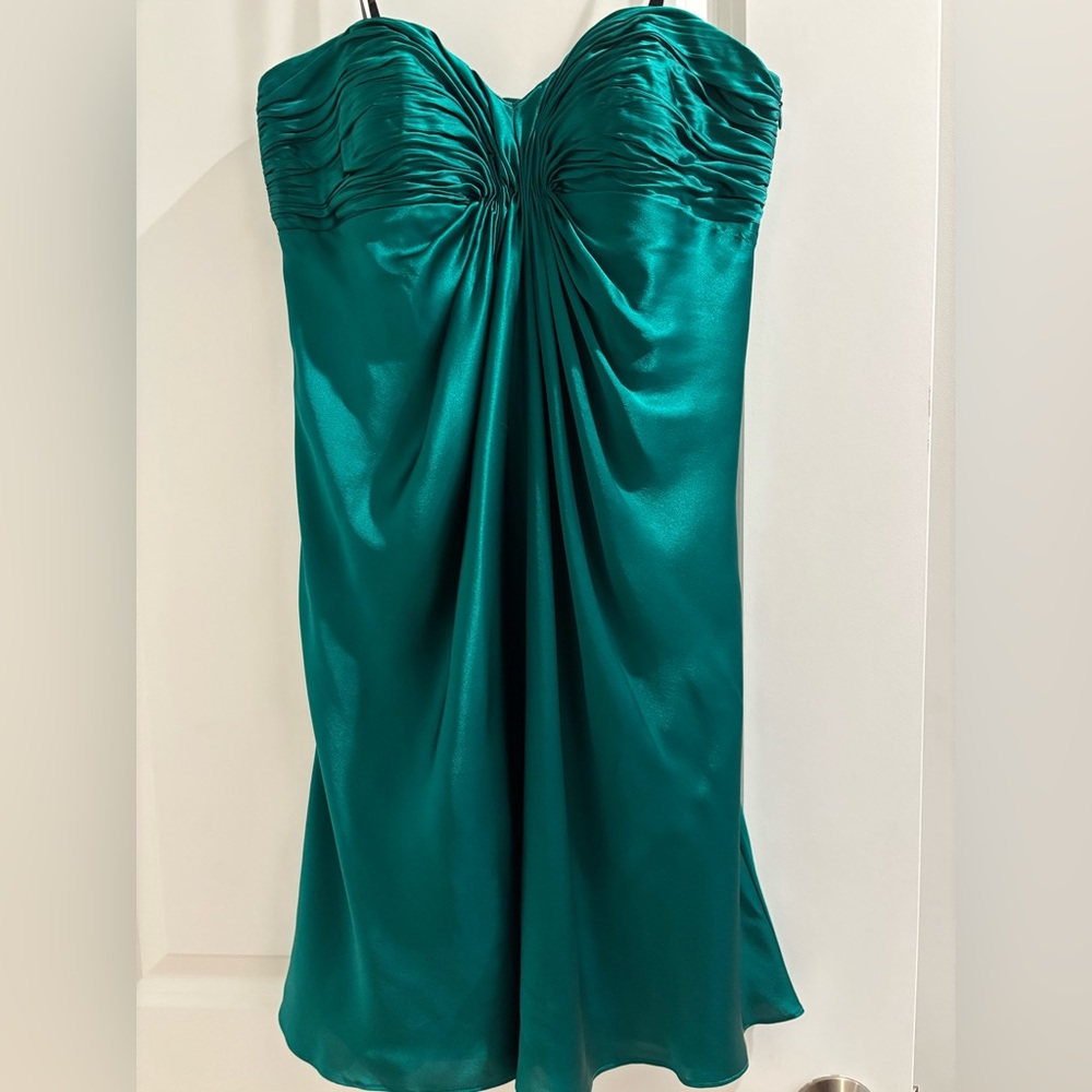 Laundry By Shelli Segal Strapless Teal Dress